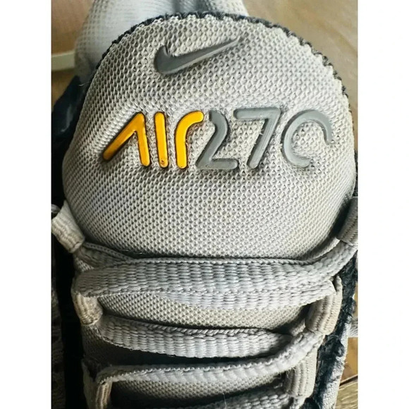 Nike Air Max 270 GS Light Smoke Grey Iron Baltic Blue Size 6.5Y = 8 Women - Picture 5 of 6